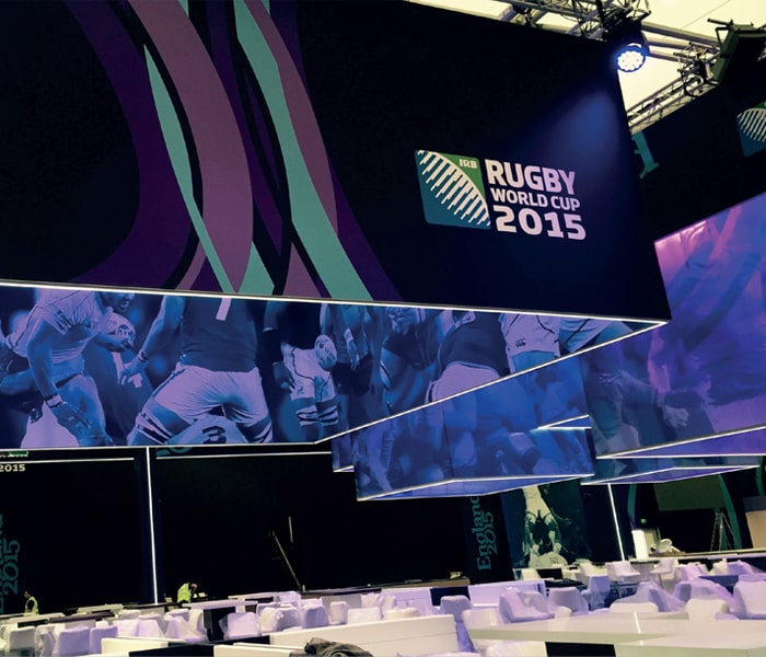 Tension Fabric System Sports Branding at Rugby World Cup 2015